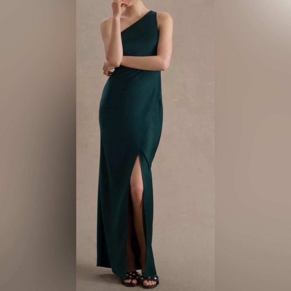 BHLDN Dylan Dress Deep Green • 10